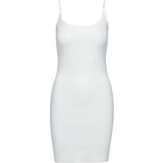 Leather Dresses Commando Women's Faux Leather Slip Dress White White