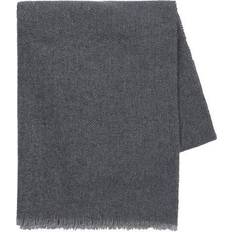 Cashmere Blankets Lands Downunder Luna Wool Blend Throw Manta Negro