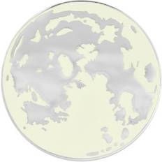 Gray Brooches Pinmart PinMart Full Moon Outer Space Glow In The Dark Enamel Lapel Pin