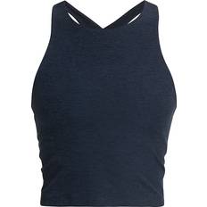 Blue - Yoga Tank Tops Beyond Yoga Spacedye Refocus Cropped Tank Top - Nocturnal Navy