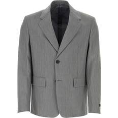 Prada Blazers Prada Melange Grey Wool Blend Blazer Grey