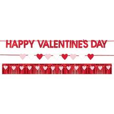 Valentines Day Party Supplies Amscan Happy Valentines Day 4 Banner Set Red Pink Hearts 6 Ft