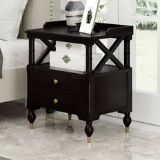 Purple Bedside Tables LivEditor Modern Nightstands with 2 Bedside Table