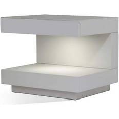 Bedside Tables Bed Bath & Beyond Contemporary Squared C Shaped Bedside Table