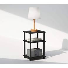 Plastic Bedside Tables Furinno Just 3-Tier Turn-N-Tube Open Storage Nightstand Bedside Table