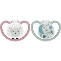 Nuk Silikon Nappar Nuk Space Night Pacifiers 2-pack