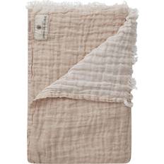 Beige - Hør Tæpper Spirit Of The Nomad Linen Plaid Tæppe Beige, Hvid (170x130cm)