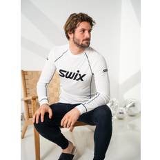 Hvid - Skiløb Undertøj Swix RaceX Classic Long Sleeve T-shirt - Bright White/Dark Navy