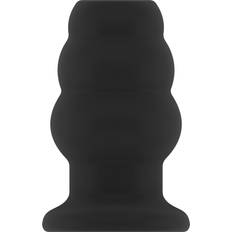 Large Hollow Tunnel Butt Plug No. 51, svart