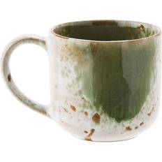 Madam Stoltz 8cm Vit/Grön 6-Pack Mugg