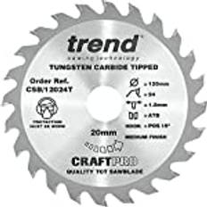 Power Tool Accessories Trend CraftPro CSB/12040T Kreissägeblatt, dünne Schnittfuge, TCT-Kreissägeblatt, 120 mm x 40 Zähne x 20 mm Bohrung, Wolframkarbidspitze