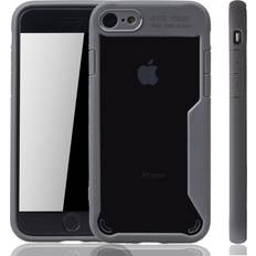 Apple iPhone 7/8 Stoßschutz König Design Apple iphone 7 hülle case handy cover schutz tasche schutzhülle bumper etui grau