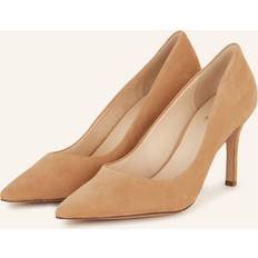 Mocka Pumps HOGL Skor Läder Boulevard - Brun
