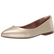 Wide Fit Ballerinas Amazon Essentials Damen Ballerinas mit spitzem Zehenbereich, Gold