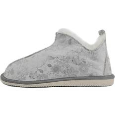 Damen - Silbrig Hausschuhe Hollert Lambskin Slippers ANGEL SILVER EUR