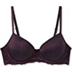 Calida Damen BH Sensual Secrets, plum aus Viskose, Baumwolle und Elastan, mit samtweicher Schale und nahtfreien Cups, Größe: