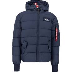 Alpha Industries herren daunenjacke hooded puffer fd rep.blue Blau