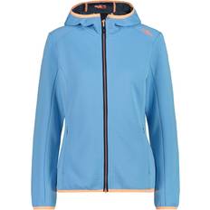 Sportswear Garment - Turquoise Outerwear CMP Women's Hooded Sweatshirt - Bleu