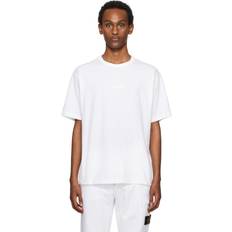 Stone Island T-shirts Stone Island White Embroidered T-Shirt V0001 WHITE