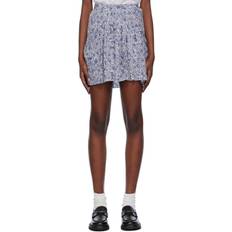 Isabel Marant Etoile White & Blue Violaine Miniskirt 30BU BLUE FR