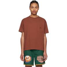 Bode Red Pocket T-Shirt BROWN