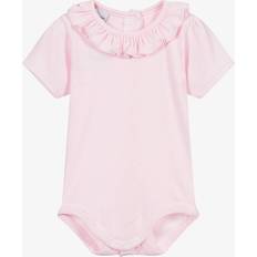 Babidu Girls Pink Cotton Jersey Bodysuit Pink month