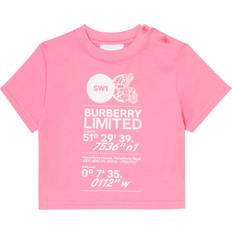 Burberry Bebisar Barnkläder Burberry Kids Baby cotton T-shirt pink