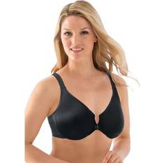 Woman Within Underwear Woman Within Plus Wonderwire Front-Close Posture Bra in Black Size DD