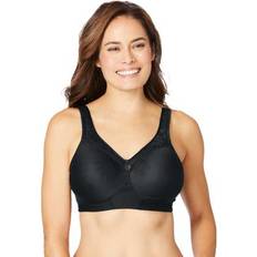 Woman Within Underwear Woman Within Plus Magic Lift Seamless T-Shirt Bra in Black Size DD