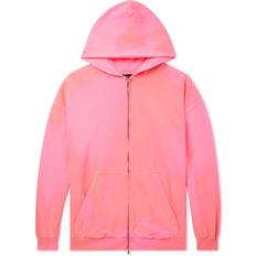 Jersey Pulls Balenciaga Cotton-Jersey Zip-Up Hoodie - Pink