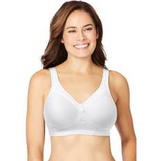 Woman Within Underwear Woman Within Plus Magic Lift Seamless T-Shirt Bra in White Size DD