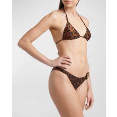 Tom Ford Printed Triangle Bikini Set - Brown