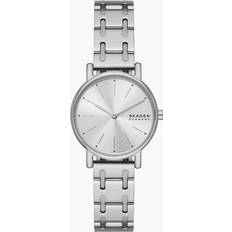 Unisex Wrist Watches on sale Skagen Signatur Lille Two-Hand Silver Bracelet Silver