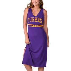 Long Dresses - Purple G-III 4Her by Carl Banks Women's Purple Lsu Tigers Training V-Neck Maxi Dress Purple Purple