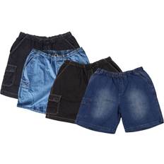 Gelb - Herren Jeans Abraxas Jeans-Cargoshorts mit Gummibund jeansblau