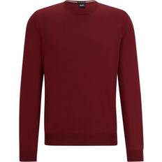 BOSS Logo-embroidered sweater in wool
