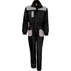 Result Work-Guard Mens Lite Coverall 4XL Black/Grey