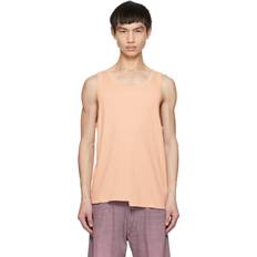 Beige Tank Tops MM6 Maison Margiela Beige Spliced Tank Top 124 PEACH