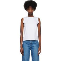 Sunspel Tops Sunspel White Crewneck Tank Top White