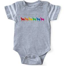 Horses Bodysuits Children's Clothing Cafepress Horses Rainbow Cute Infant Baby Football Bodysuit