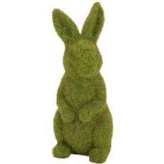 LivingAndHome Easter Outdoor Grass Bunny Statue