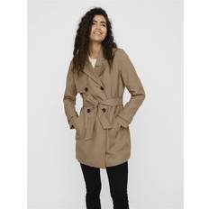 Brown - Trenchcoats Vero Moda Damen VMCELESTE 3/4 Trenchcoat NOOS Jacke, Tigers Eye