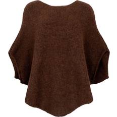 Black Colour Overtøj Black Colour Poncho Pella Coffee