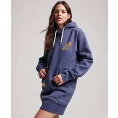 Dresses Superdry Women's Track & Field Hoodie Kleid Blau Größe: Blau