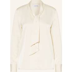 Calvin Klein Beige Blouses Calvin Klein Schluppenbluse aus CREME