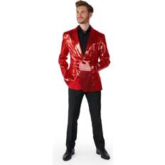 Rød Blazere OppoSuits Suitmeister Pailletjakke - Rød