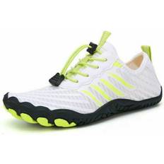 5# White, 7.5-8 Non Slip Water Shoes Mens Womens Aqua Shoes Beach Barefoot Swim Surfing Diving