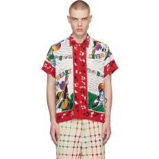 Bode White Honky-Tonk Shirt RED MULTI XL-XXL