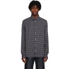 Wood Wood Black Timothy Shirt 9009 BLACK STRIPES