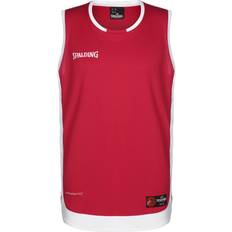 Rot - Unisex Tanktops Spalding Hustle Tanktop Herren rot weiß